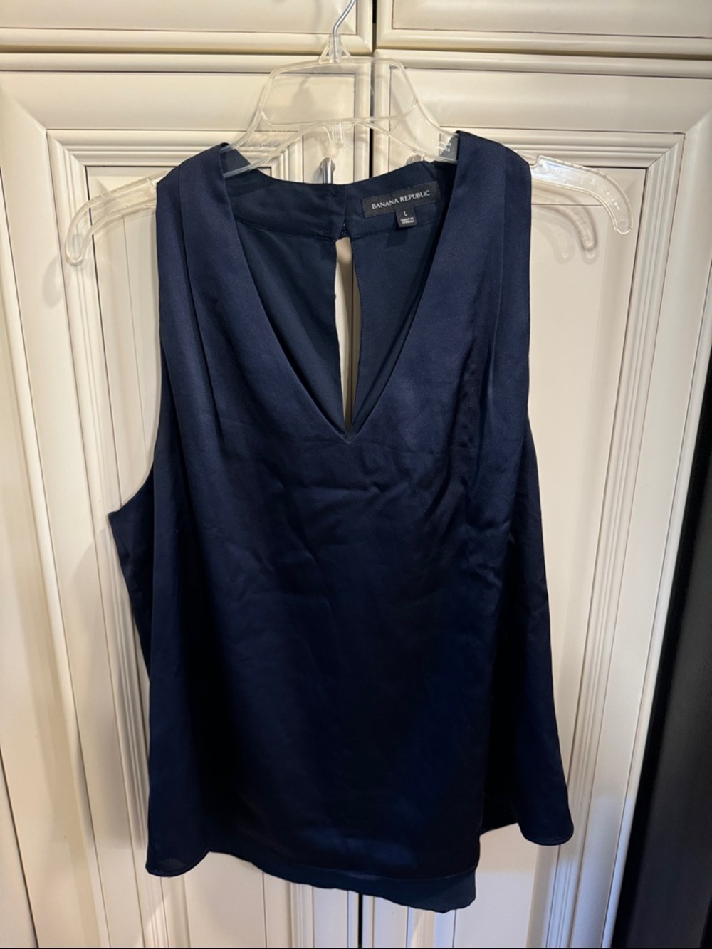 Banana Republic Dark Navy V-Neck Top